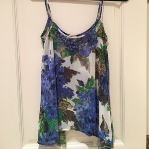 Show Me Your MuMu Blue Floral Blouse